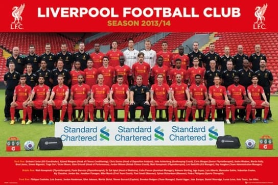 Liverpool F.C. (Zdjęcie drużynowe 13/14) - plakat 91,5x61 cm Liverpool FC