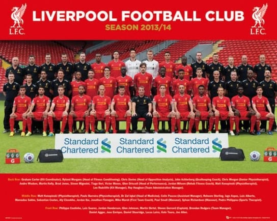 Liverpool F.C. (Zdjęcie drużynowe 2013/2014) - plakat 50x40 cm Liverpool FC