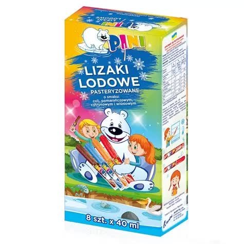 Lizak Lodowy - MIX 4 Smaków Pini 8szt x 40ml. Inna marka