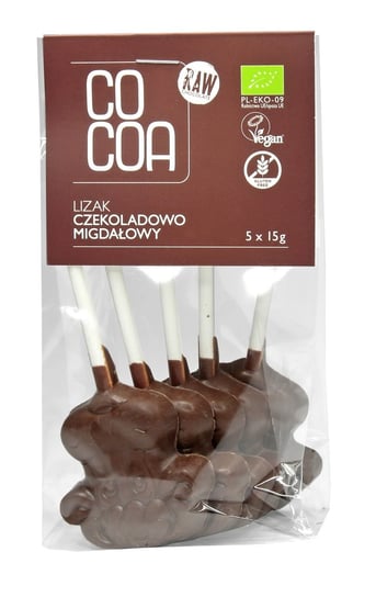 LIZAKI CZEKOLADOWO - MIGDAŁOWE BEZGLUTENOWE BIO (5 x 15 g) 75 g - COCOA Cocoa