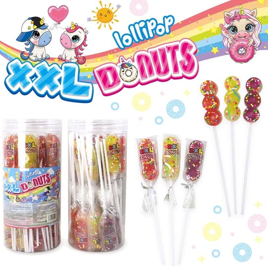Lizaki Donuts Lollipop 30 Sztuk 450G Jelly Belly