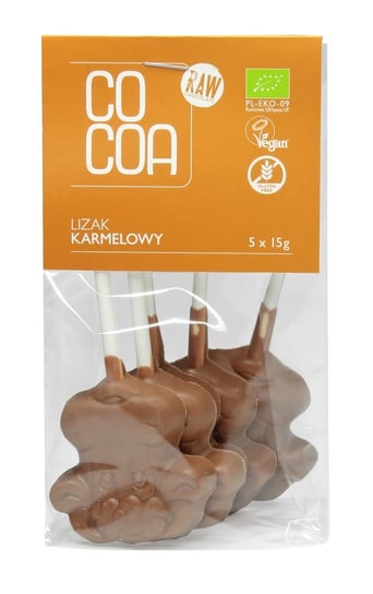 LIZAKI KARMELOWE BEZGLUTENOWE BIO (5 x 15 g) 75 g - COCOA Cocoa