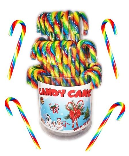 Lizaki Laski Świąteczne Candy Cane 100 Sztuk 1200G Nestle