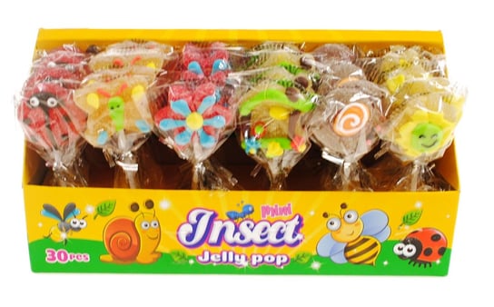 Lizaki Żelki Mini Insect Jelly Pop 30 Sztuk 390G Nestle