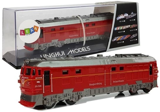 lLean Toys, lokomotywa z napędem Pendolino, czerwony Lean Toys