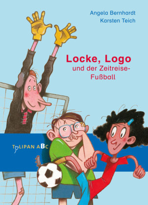 Locke, Logo und der Zeitreise-Fußball Tulipan