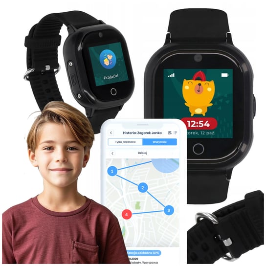 Locon Watch Lite — Wodoodporny Lokalizator GPS dla dziecka z nielimitowanymi połączeniami telefonicznymi Bezpieczna Rodzina