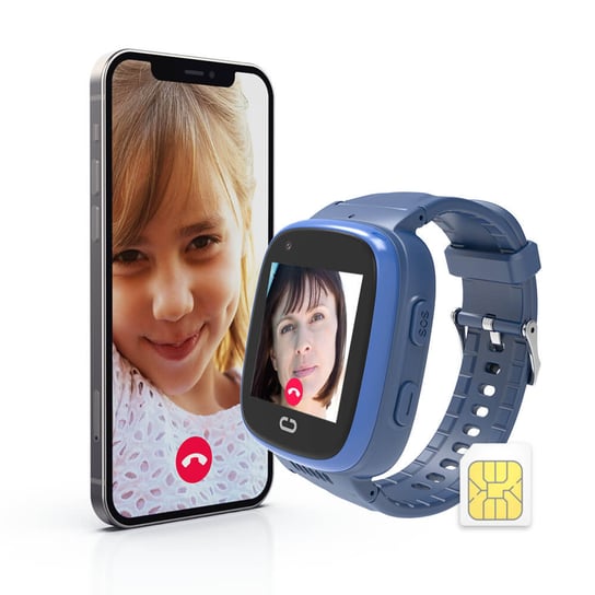 Locon Watch Video — Wielofunkcyjny Smartwatch dla dzieci z funkcją wideorozmowy, GPS i nielimitowanymi minutami na połączenia Bezpieczna Rodzina