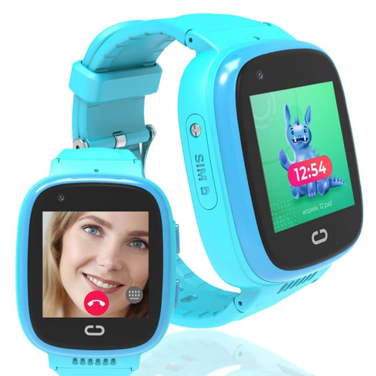 Locon Watch Video — Wielofunkcyjny Zegarek dla dzieci z funkcją wideorozmowy, GPS i nielimitowanymi minutami na połączenia Bezpieczna Rodzina