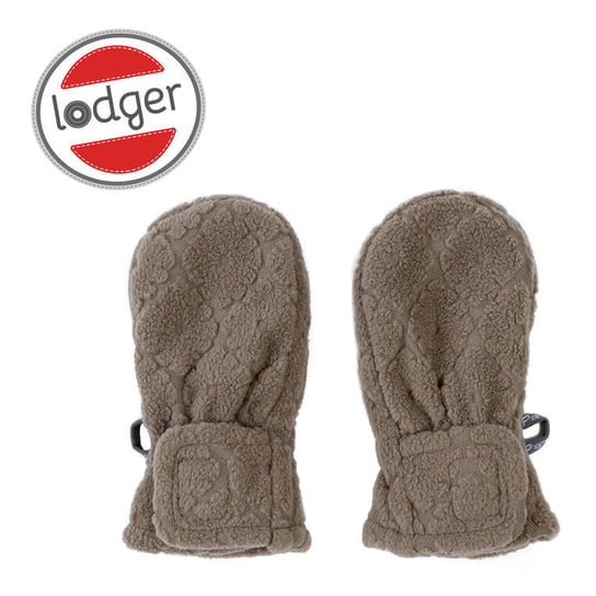 Lodger, Polarowe Rękawiczki Dziecięce, Brązowe, Fleece Buffalo, 1-2 Lata Lodger