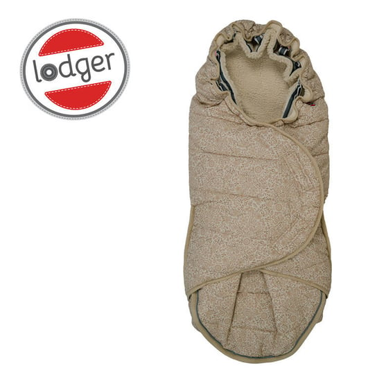 Lodger, Wodoodporny zimowy Śpiworek do wózka jasnobeżowy Taslon Birch, beżowy Lodger