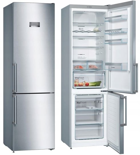 Lodówka Bosch Kgn397Ieq Nofrost 203Cm 368L Srebrna Bosch