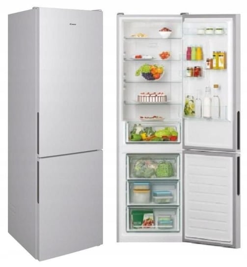 Lodówka Nofrost Candy Cce3T620Es 200Cm Srebrna Candy