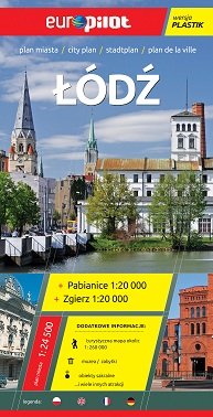 Łódź, Zgierz, Pabianice. Plan miasta 1:24 500 Opracowanie zbiorowe