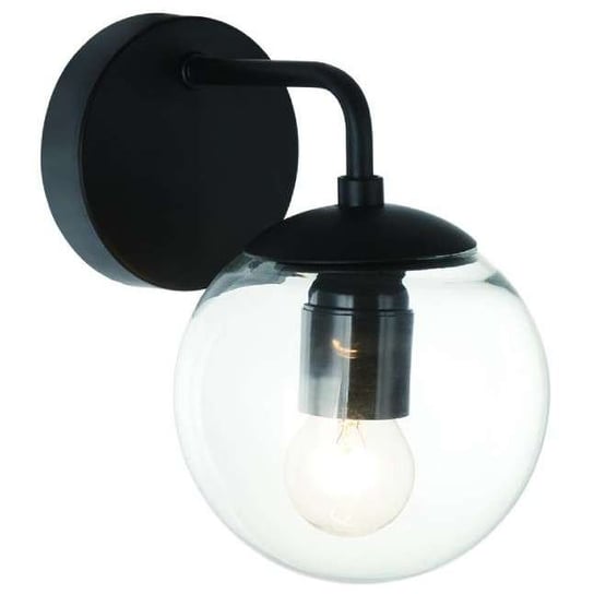 Loftowa LAMPA ścienna Bao Parette Nero Claro Orlicki Design szklana OPRAWA kulisty KINKIET ball czarny przezroczysty Orlicki Design