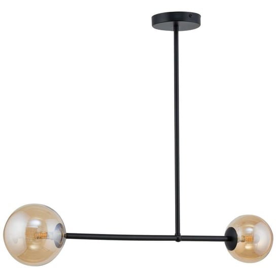 Loftowa LAMPA sufitowa ROMA 32086 Sigma metalowa OPRAWA szklane kule balls czarne bursztynowe Sigma
