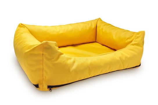 Loftowa modna kanapa, sofa - legowisko wodoodporne z wymiennymi pokrowcami XL żółte Primal Instinct