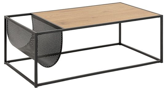 Loftowy stolik ELIOR Flovo, brązowo-czarny, 40x60x110 cm Elior
