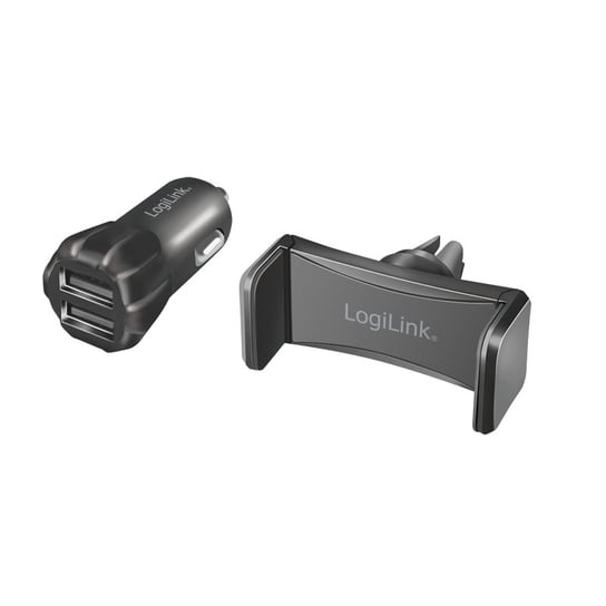 LogiLink PA0203 – samochodowy zasilacz USB z 2 portami USB 5 V/2 A – 10 W LogiLink