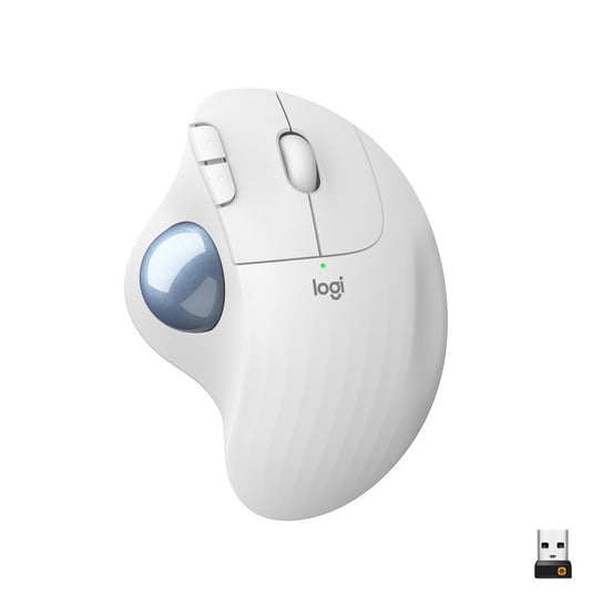 Logitech, Mysz ERGO M575 - OFFWHITE - EMEA, biała Logitech