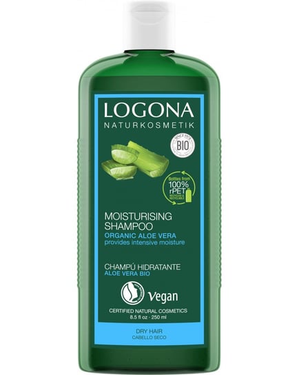 Logona Szampon nawilżający do włosów suchych z organicznym aloesem 250ml Logona