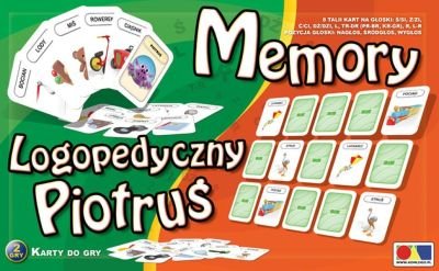 Logopedyczny Piotruś Memory, gra edukcyjna, Komlogo, zestaw 2 Komlogo