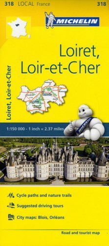Loiret, Loir-et-Cher. Mapa 1:150 000 Opracowanie zbiorowe