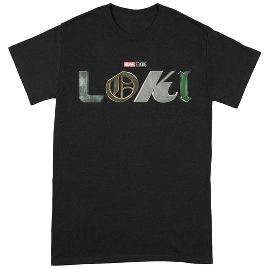 Loki T-shirt Unisex Z Logo Dla Dorosłych (XXL (193cm) / Czarny) Marvel