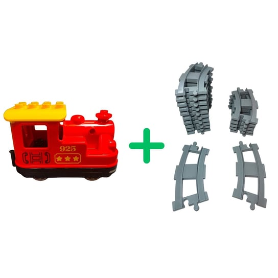 Lokomotywa kolejowa LEGO® DUPLO® + 16 torów - 10874 NOWOŚĆ! Zestaw 17x LEGO