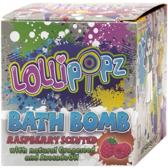 Lollipopz Bath Bath Bomb musująca kula do kąpieli dla dzieci Raspberry 165 g Inna marka