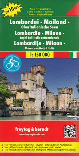 Lombardia, Mediolan. Mapa 1:150 000 Freytag & Berndt