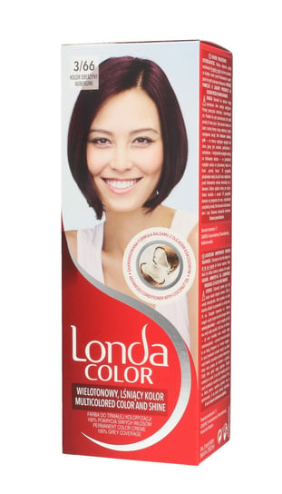 Londa, Color Cream, farba do włosów 3/66 kolor oberżyny Londa