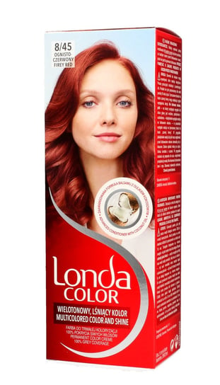 Londa, Color Cream, farba do włosów 8/45 ognisto-czerwony Londa