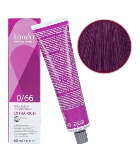 Londa, Color Permanent, farba do włosów 0/66, 60 ml Londa