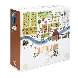 Londji, puzzle, Dla Dzieci, Przyjemny Czas Na Farmie!, 100 el. Londji