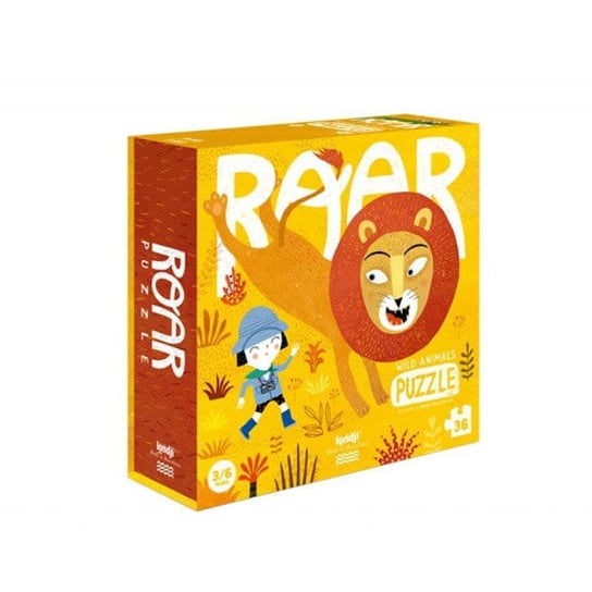 Londji - Puzzle Dla Dzieci Roar - Dzikie Zwierzęta - 36 El. Londji