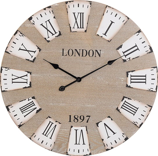 LONDON Zegar drewniany, ścienny, 3D, 70 cm Inna marka