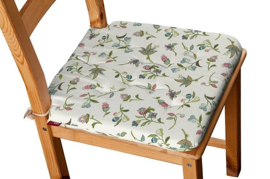 Londres Siedzisko Olek na krzesło, małe kwiaty na jasnym tle, 42x41x3,5 cm Dekoria