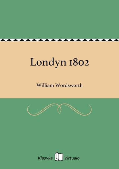 Londyn 1802 - ebook mobi William Wordsworth