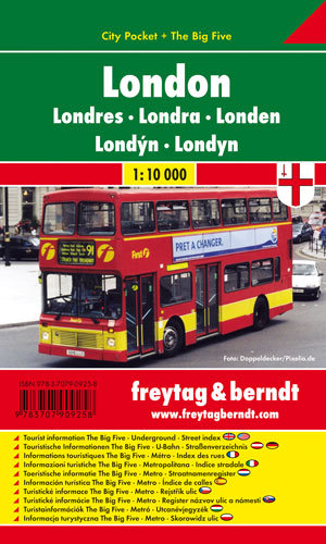 Londyn city pocket. Mapa 1:10 000 Freytag & Berndt