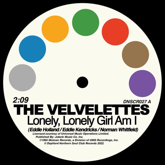 Lonely, Lonely Girl Am I, płyta winylowa The Velvelettes, Knight Gladys, The Pips