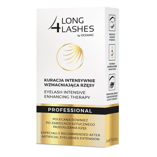 Long 4 Lashes, Eyelash Intensive Enhancing Therapy, kuracja intensywnie wzmacniająca rzęsy, 3ml Long 4 Lashes