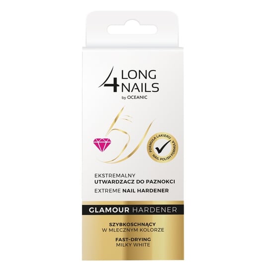 Long 4 Nails, Glamour Hardener, ekstremalny utwardzacz do paznokci, 10 ml long4nails