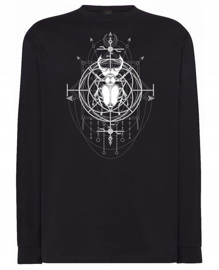 Longsleeve ciekawy nadruk CHRZĄSZCZ MAGIA r.XS Inna marka