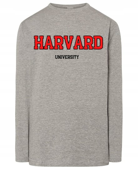 Longsleeve czerwony nadruk HARVARD r.4XL Inna marka