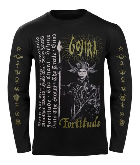 longsleeve GOJIRA - FORTITUDE TRACKLIST bawełna organiczna-XL Pozostali producenci