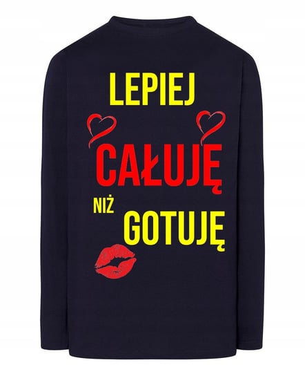 Longsleeve Lepiej Całuję niż gotuję Prezent r.XL Inna marka