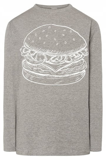 Longsleeve męski fajny nadruk BURGER r.4XL Inna marka