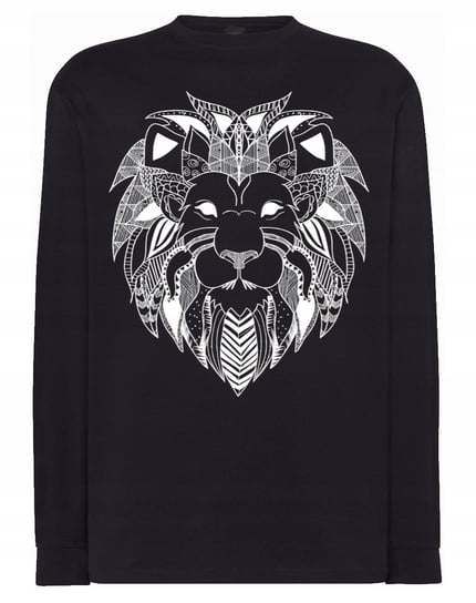 Longsleeve męski fajny nadruk głowa LEW r.XL Inna marka