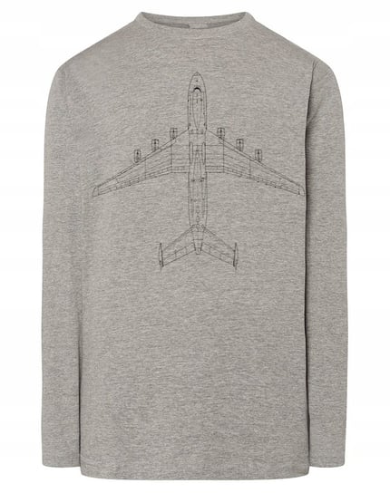 Longsleeve męski fajny nadruk SAMOLOT r.4XL Inna marka